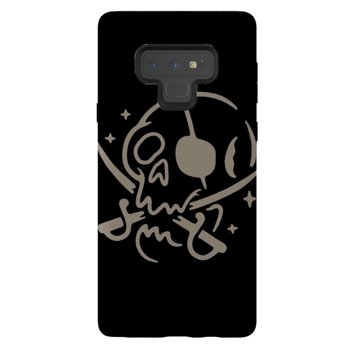 Galaxy Note 9 StrongFit Skull and Swords by Afif Quilimo