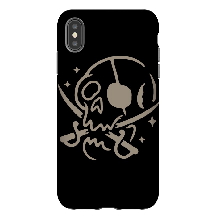 iPhone Xs Max StrongFit Skull and Swords by Afif Quilimo