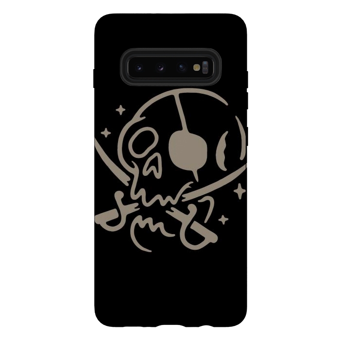 Galaxy S10 plus StrongFit Skull and Swords by Afif Quilimo