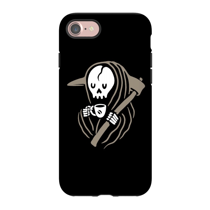 iPhone 7 StrongFit Grim Reaper Love Coffee by Afif Quilimo