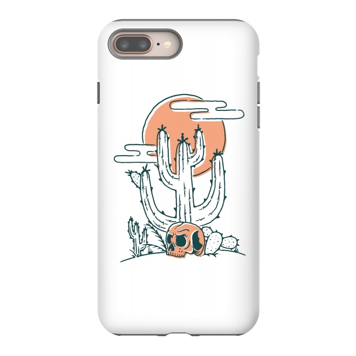 iPhone 7 plus StrongFit Skull and Cactus by Afif Quilimo
