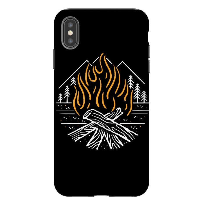 iPhone Xs Max StrongFit Campfire by Afif Quilimo
