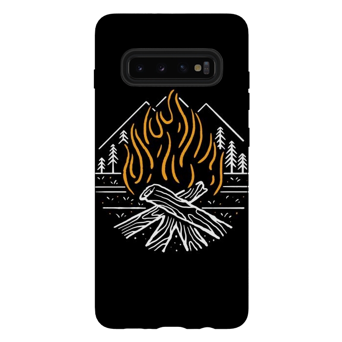 Galaxy S10 plus StrongFit Campfire by Afif Quilimo