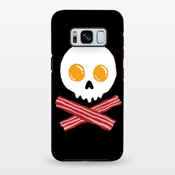 Galaxy S8 plus StrongFit Breakfast Skull by Afif Quilimo