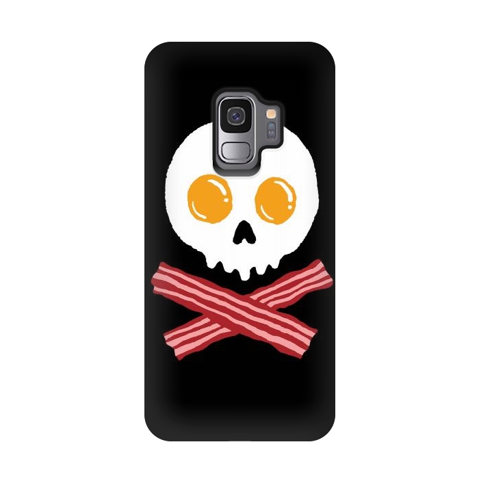 Galaxy S9 StrongFit Breakfast Skull by Afif Quilimo