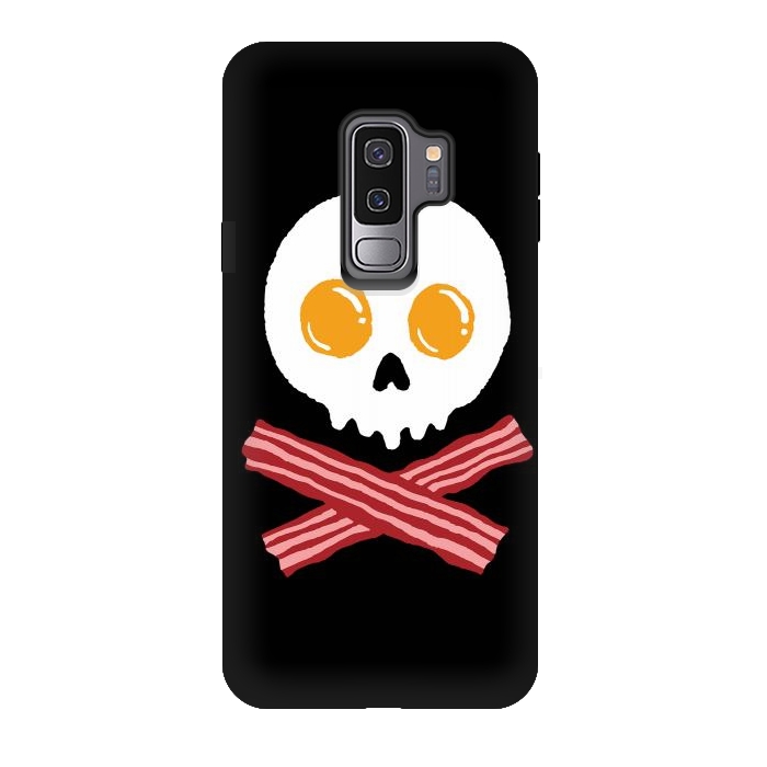 Galaxy S9 plus StrongFit Breakfast Skull by Afif Quilimo