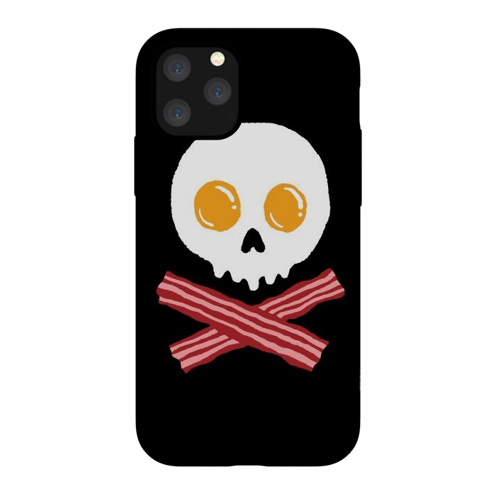 iPhone 11 Pro StrongFit Breakfast Skull by Afif Quilimo