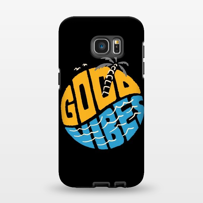 Galaxy S7 EDGE StrongFit Good Vibes Typo by Afif Quilimo
