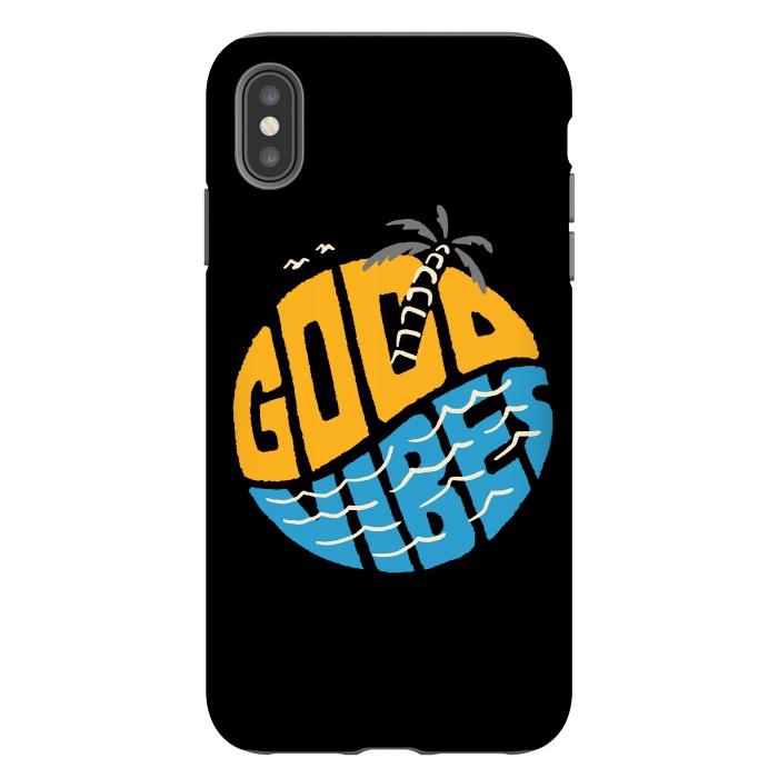 iPhone Xs Max StrongFit Good Vibes Typo by Afif Quilimo