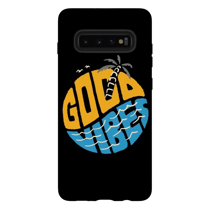 Galaxy S10 plus StrongFit Good Vibes Typo by Afif Quilimo