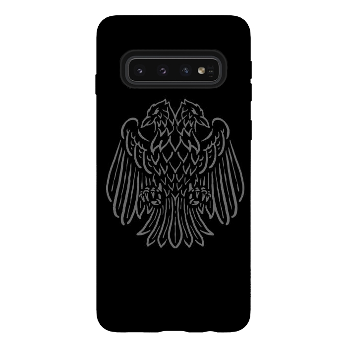 Galaxy S10 StrongFit Bird Two Head by Afif Quilimo