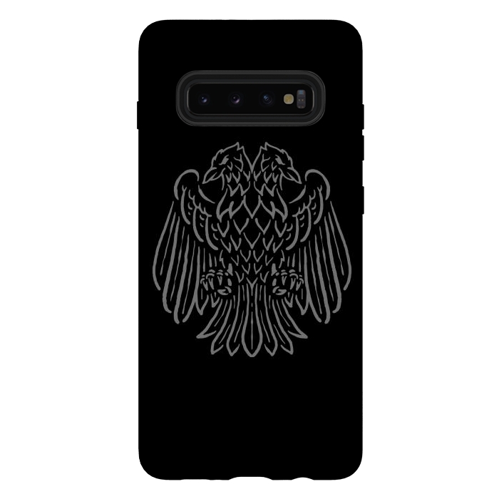Galaxy S10 plus StrongFit Bird Two Head by Afif Quilimo