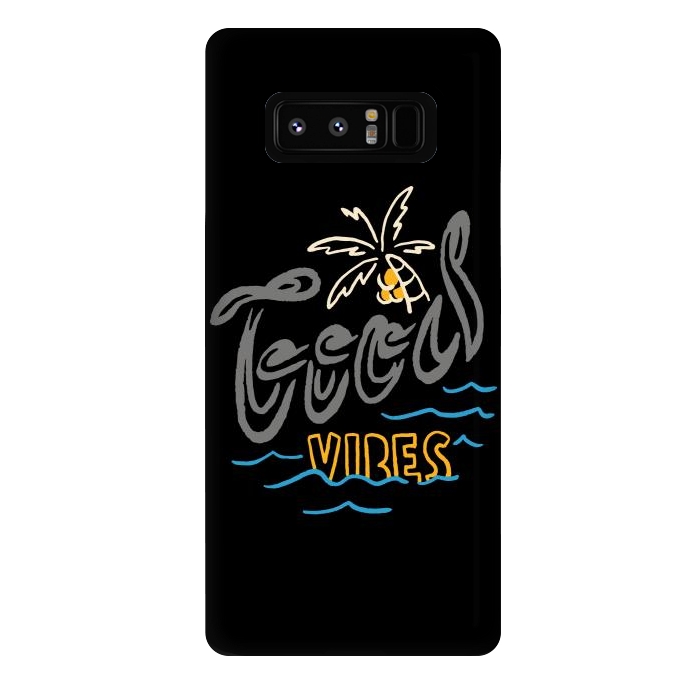 Galaxy Note 8 StrongFit Good Vibes Typo 1 by Afif Quilimo