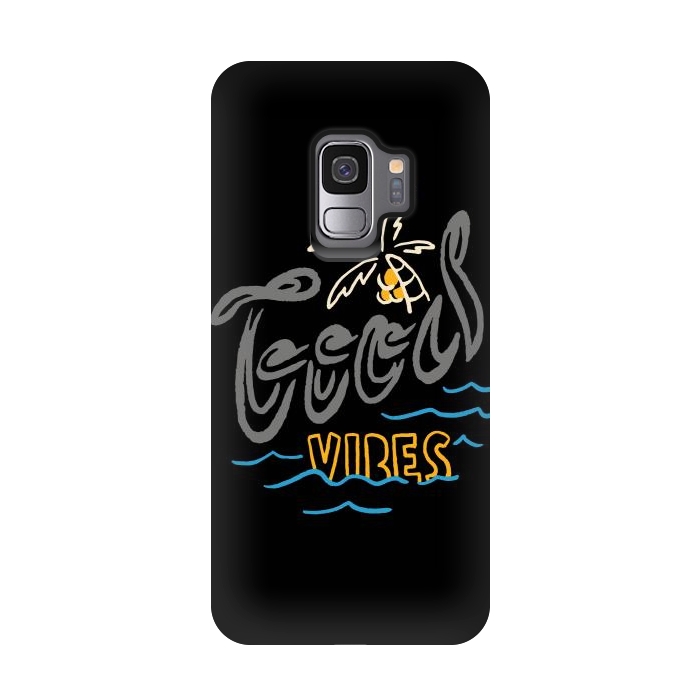 Galaxy S9 StrongFit Good Vibes Typo 1 by Afif Quilimo