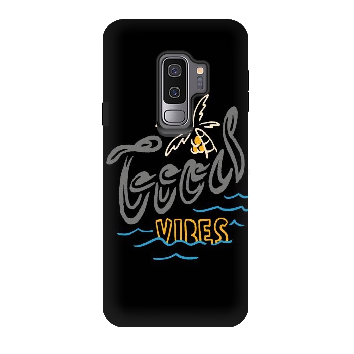 Galaxy S9 plus StrongFit Good Vibes Typo 1 by Afif Quilimo