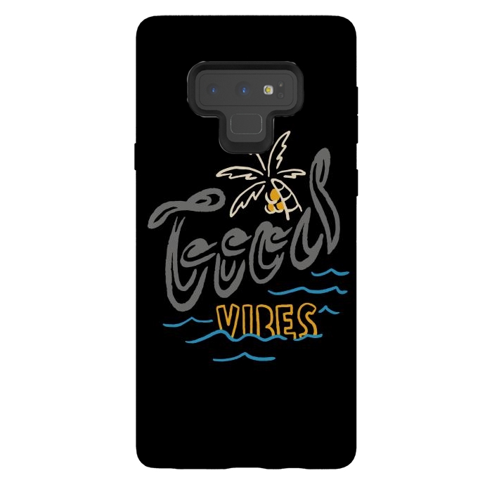 Galaxy Note 9 StrongFit Good Vibes Typo 1 by Afif Quilimo