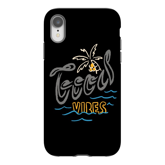 iPhone Xr StrongFit Good Vibes Typo 1 by Afif Quilimo
