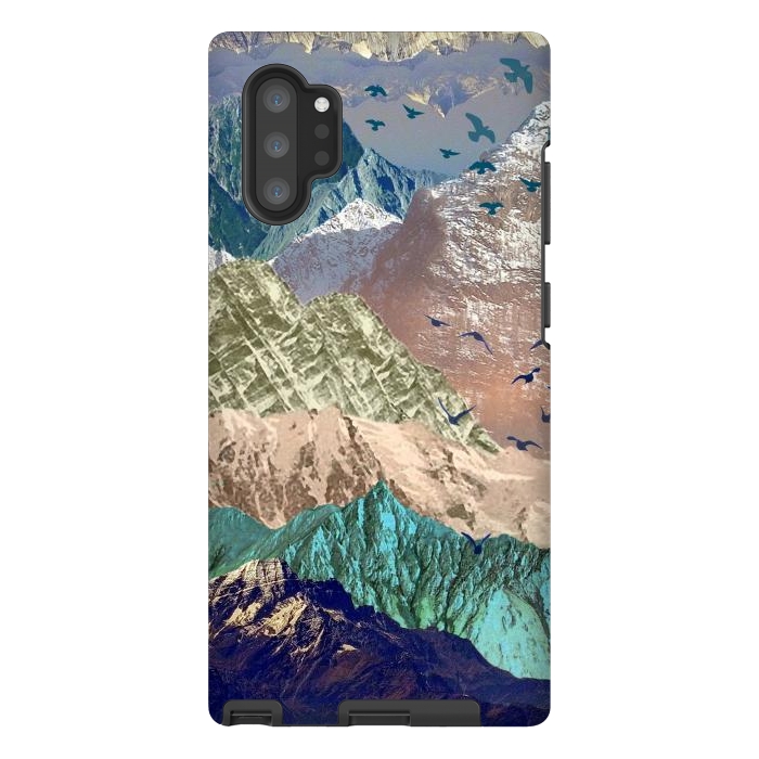 Galaxy Note 10 plus StrongFit Utopia Mountain landscape art by Oana 