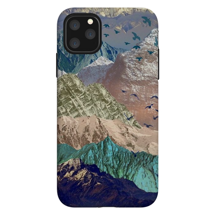 iPhone 11 Pro Max StrongFit Utopia Mountain landscape art by Oana 