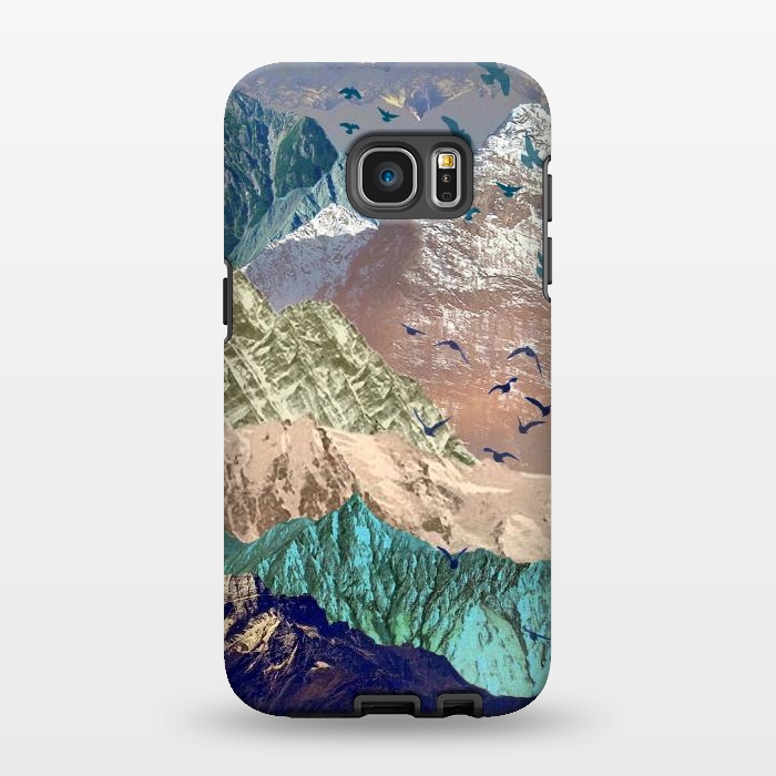 Galaxy S7 EDGE StrongFit Utopia Mountain landscape art by Oana 