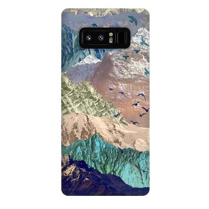 Galaxy Note 8 StrongFit Utopia Mountain landscape art by Oana 