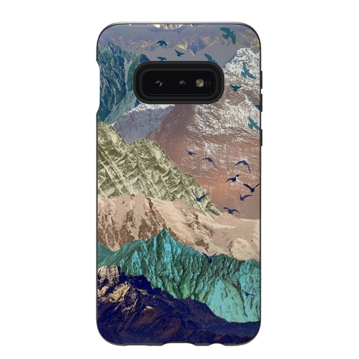 Galaxy S10e StrongFit Utopia Mountain landscape art by Oana 