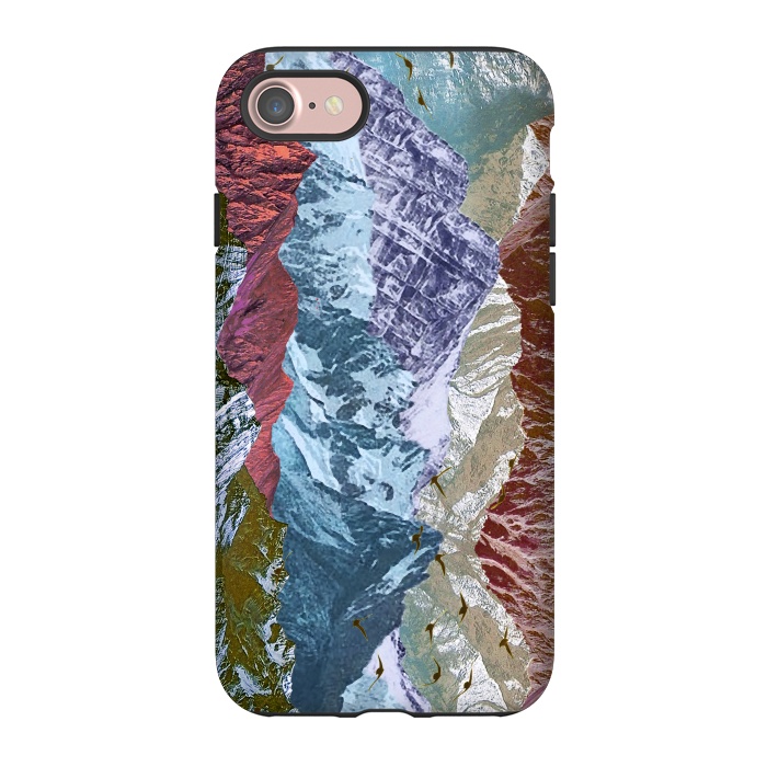 iPhone 7 StrongFit Modern mountain landscape collage art by Oana 