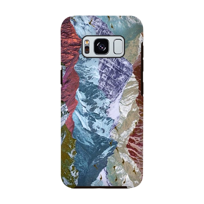 Galaxy S8 StrongFit Modern mountain landscape collage art by Oana 