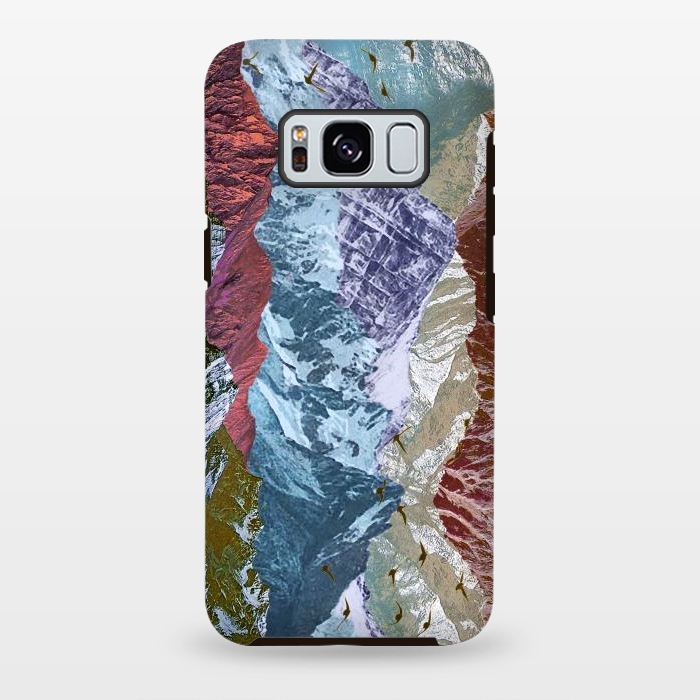 Galaxy S8 plus StrongFit Modern mountain landscape collage art by Oana 