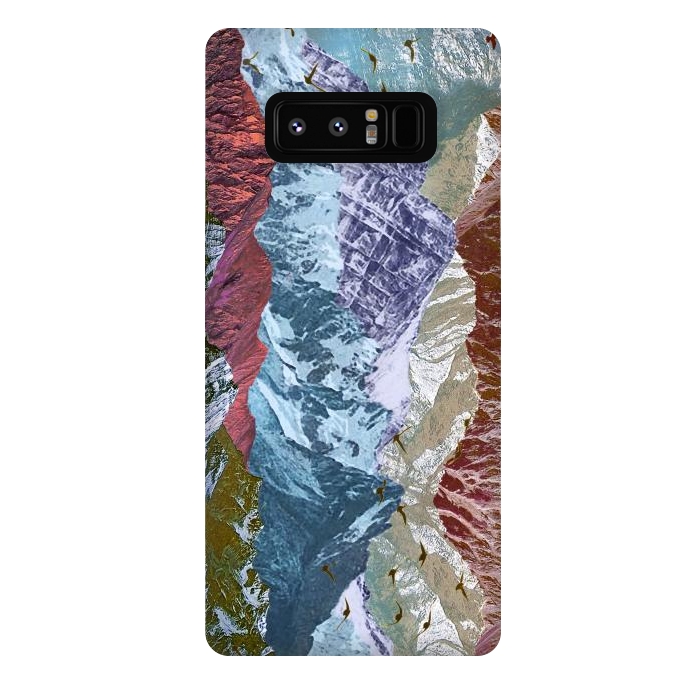 Galaxy Note 8 StrongFit Modern mountain landscape collage art by Oana 