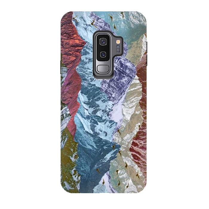 Galaxy S9 plus StrongFit Modern mountain landscape collage art by Oana 