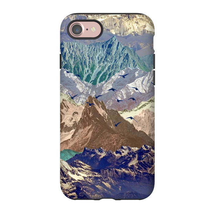 iPhone 7 StrongFit Mountain landscape utopic nature collage  by Oana 