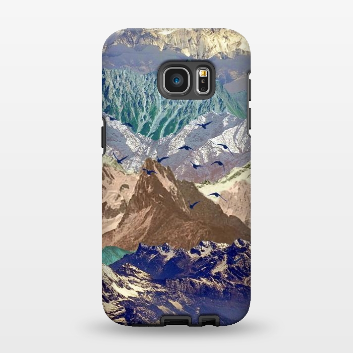 Galaxy S7 EDGE StrongFit Mountain landscape utopic nature collage  by Oana 
