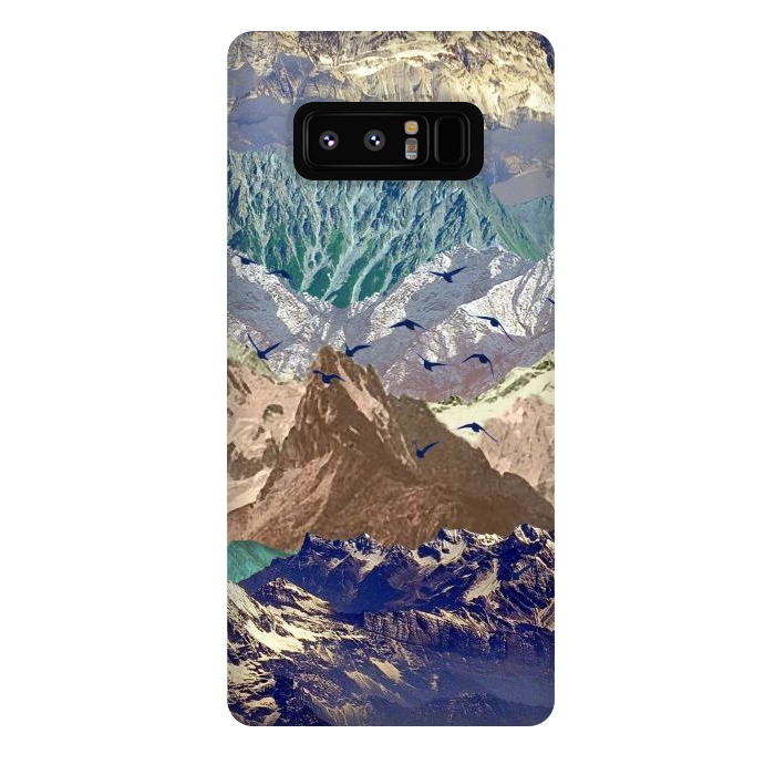 Galaxy Note 8 StrongFit Mountain landscape utopic nature collage  by Oana 