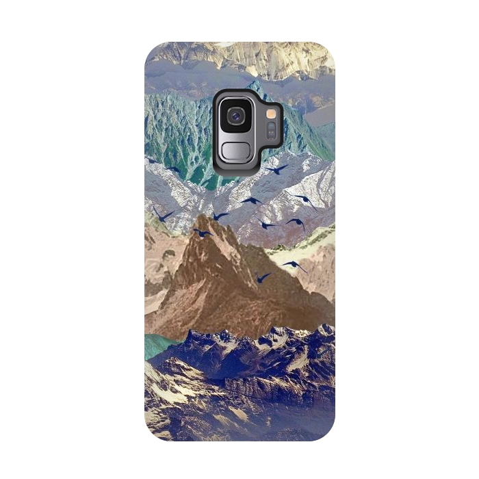 Galaxy S9 StrongFit Mountain landscape utopic nature collage  by Oana 