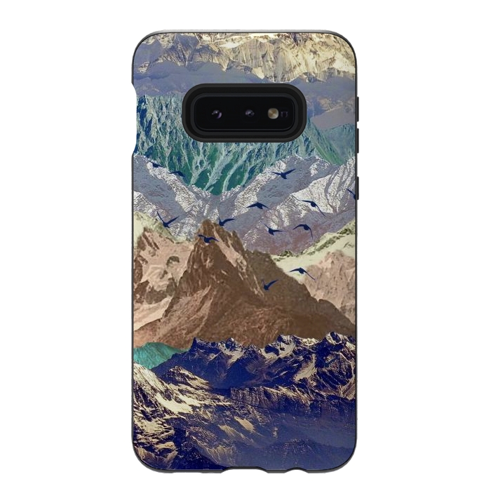 Galaxy S10e StrongFit Mountain landscape utopic nature collage  by Oana 