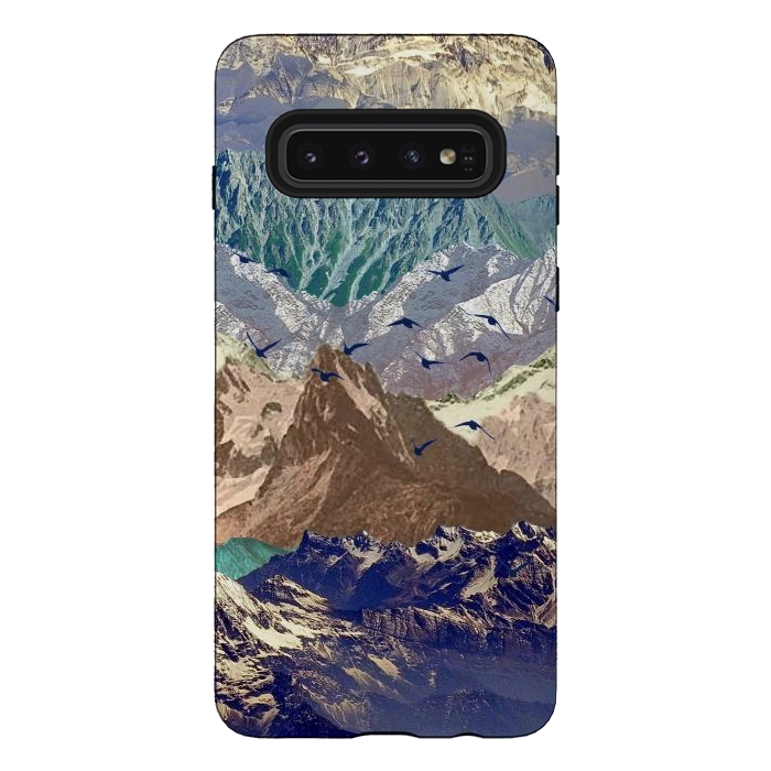 Galaxy S10 StrongFit Mountain landscape utopic nature collage  by Oana 