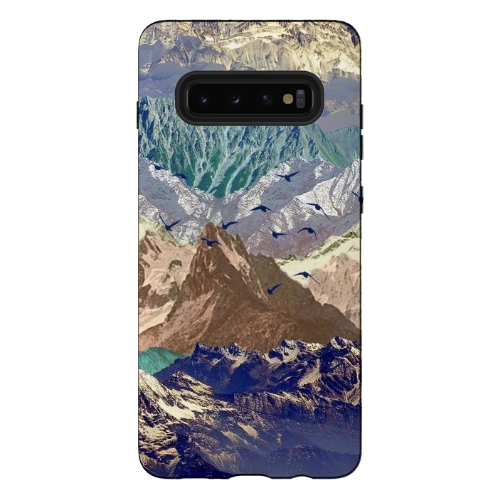 Galaxy S10 plus StrongFit Mountain landscape utopic nature collage  by Oana 