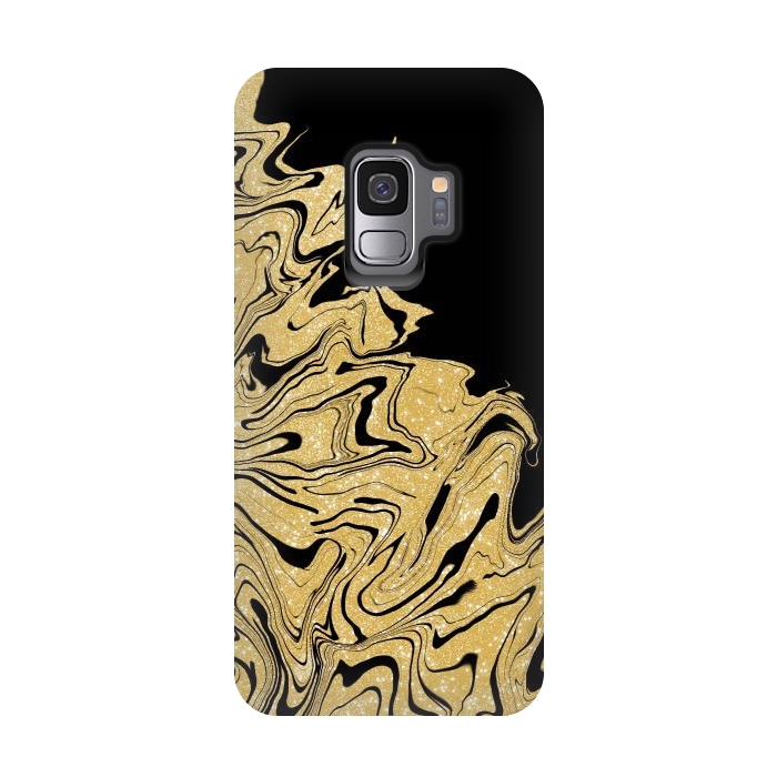 Galaxy S9 StrongFit Gold marble by Jms
