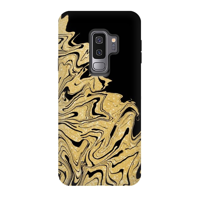 Galaxy S9 plus StrongFit Gold marble by Jms