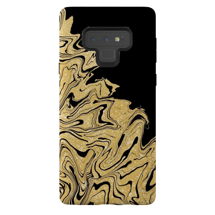 Galaxy Note 9 StrongFit Gold marble by Jms