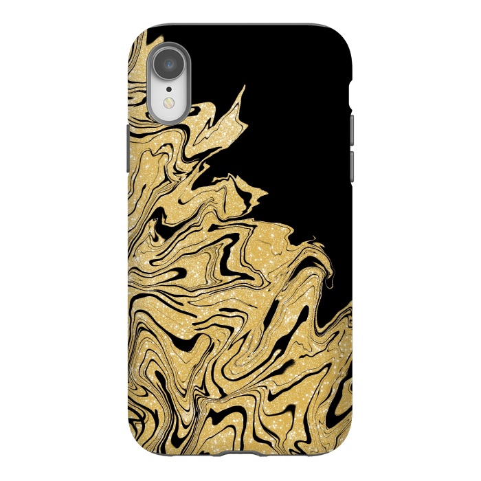 iPhone Xr StrongFit Gold marble by Jms