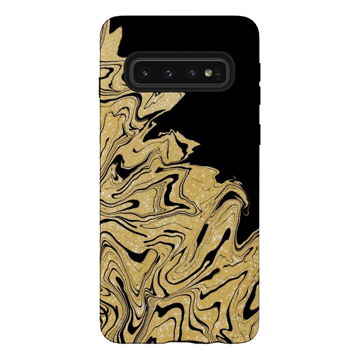 Galaxy S10 StrongFit Gold marble by Jms