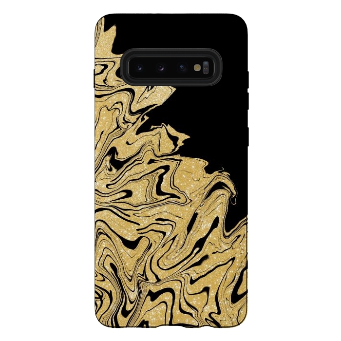 Galaxy S10 plus StrongFit Gold marble by Jms
