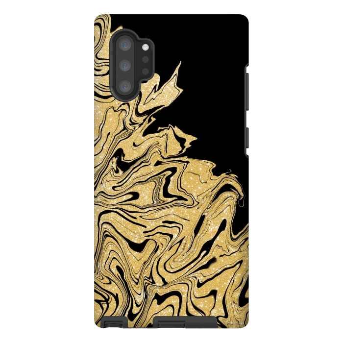 Galaxy Note 10 plus StrongFit Gold marble by Jms