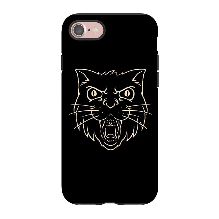 iPhone 7 StrongFit Angry Cat by Afif Quilimo