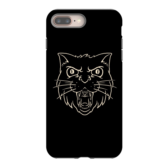 iPhone 7 plus StrongFit Angry Cat by Afif Quilimo