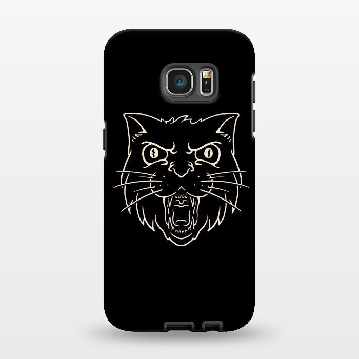 Galaxy S7 EDGE StrongFit Angry Cat by Afif Quilimo