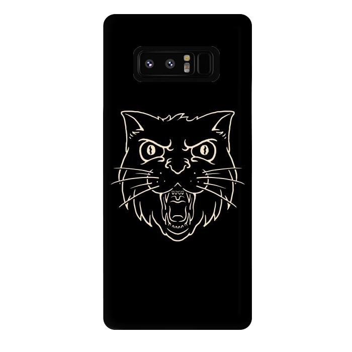 Galaxy Note 8 StrongFit Angry Cat by Afif Quilimo