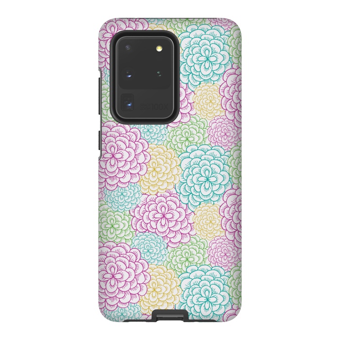 Galaxy S20 Ultra StrongFit Dahlia by TracyLucy Designs